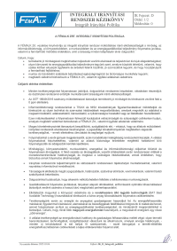Integrált irányítási Politika 2025