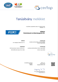 FémAlk Zrt ISO 50001:2018 melléklet