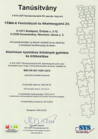 MSZ EN ISO 14001:2015